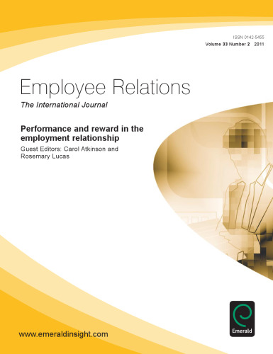 Performance and Reward in the Employment Relationship