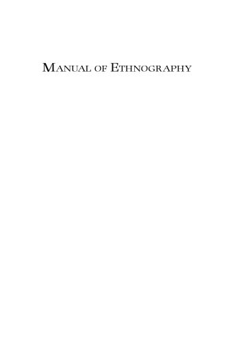 The Manual of Ethnography