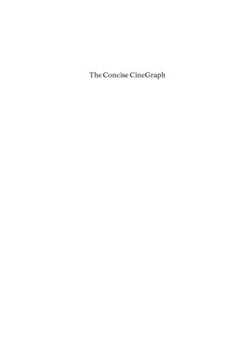 The Concise Cinegraph: Encyclopaedia of German Cinema