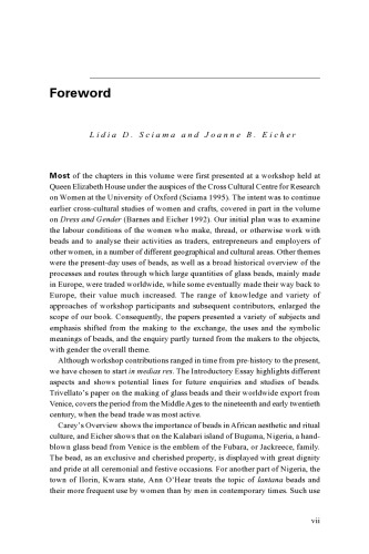 Beads and Bead Makers: Gender, Material Culture and Meaning