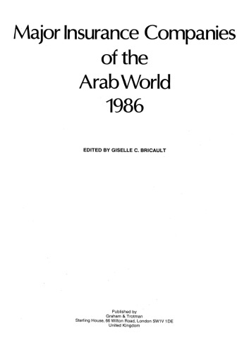 Major Insurance Companies of the Arab World 1986
