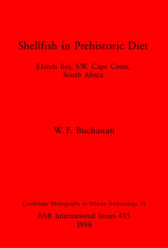 Shellfish in Prehistoric Diet: Elands Bay, S.W. Cape Coast, South Africa