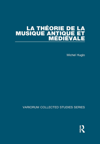 La Theorie De La Musique Antique Et Medievale