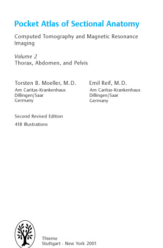 Pocket Atlas of Sectional Anatomy CT and MRI