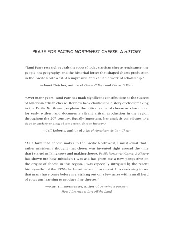 Pacific Northwest Cheese: A History