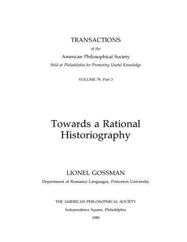 Towards a rational historiography