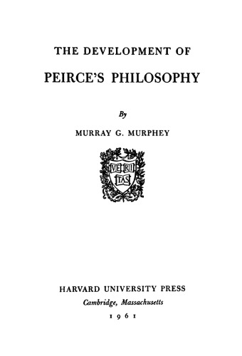 Development of peirces philosophy