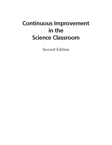 Continuous Improvement in the Science Classroom, Second Edition