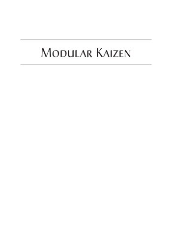 Modular kaizen continuous and breakthrough improvement