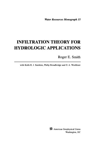 Infiltration Theory for Hydrologic Applications