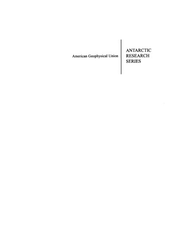 Paleobiology and Paleoenvironments of Eocene Rocks: McMurdo Sound, East Antarctica