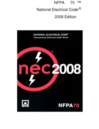 NEC 2005 Handbook: NFPA 70: National Electric Code; International Electrical Code Series