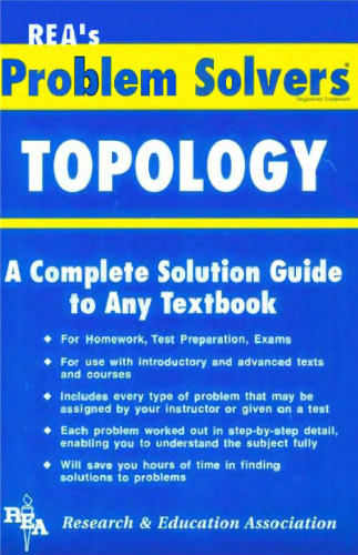The topology problem solver: a complete solution guide to any textbook