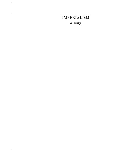Imperialism: a study
