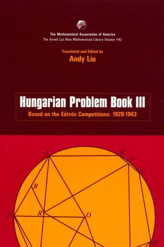 Based on the Eötvös Competition, 1929-1943