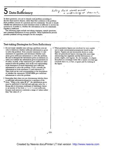The Official Guide for GMAT Review