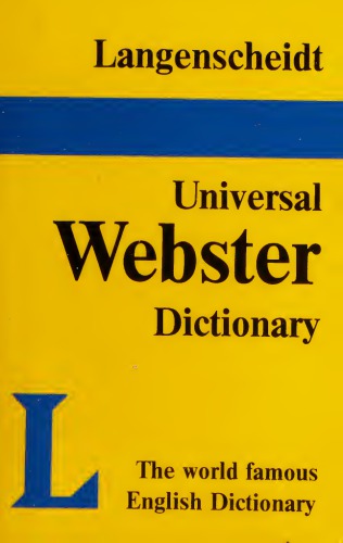 Langenscheidt Universal Webster Dictionary