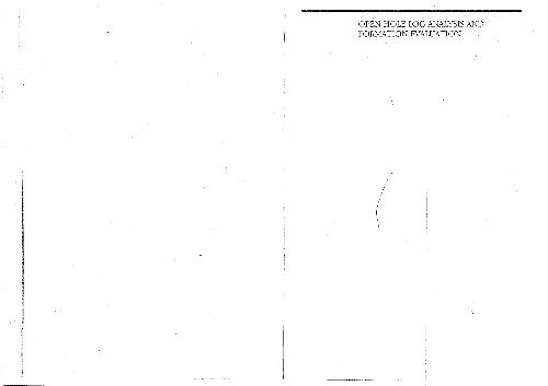 Open Hole Log Analysis Formation Evaluation