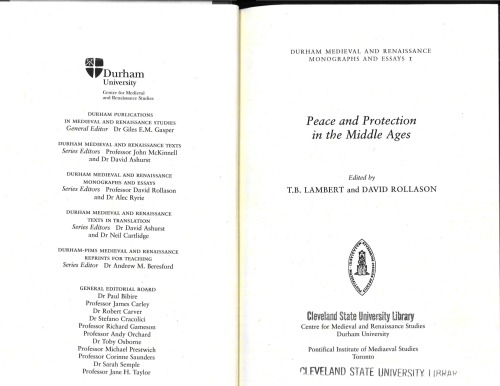 Peace and protection in the Middle Ages