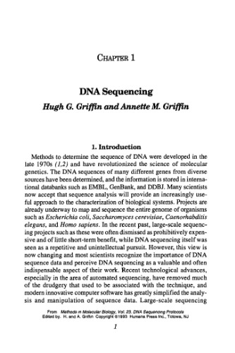 DNA Sequencing Protocols