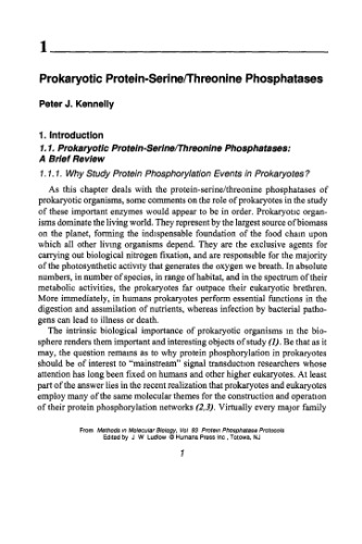 Protein Phosphatase Protocols