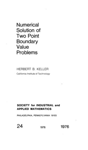 Numerical solution of two point boundary value problems