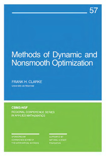 Methods of dynamic and nonsmooth optimization