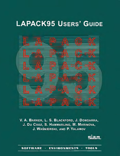 LAPACK95 users' guide