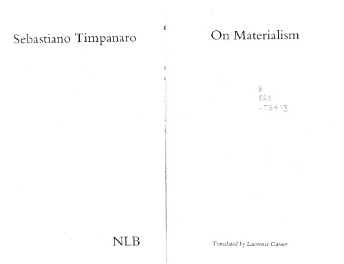 On Materialism