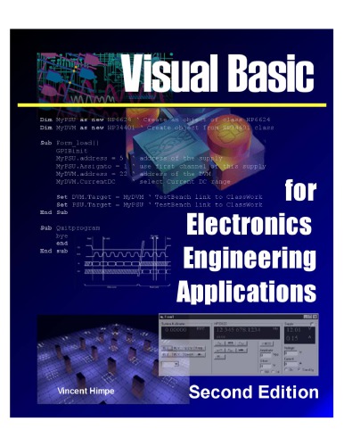 Visual basic for electronics engineering applications