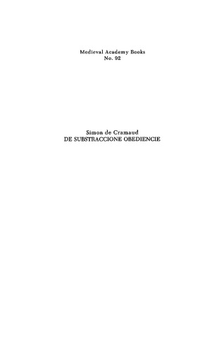 De substraccione obediencie