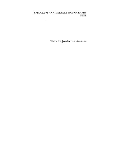 Wilhelm Jordaens's Avellana: a fourteenth-century virtue-vice debate