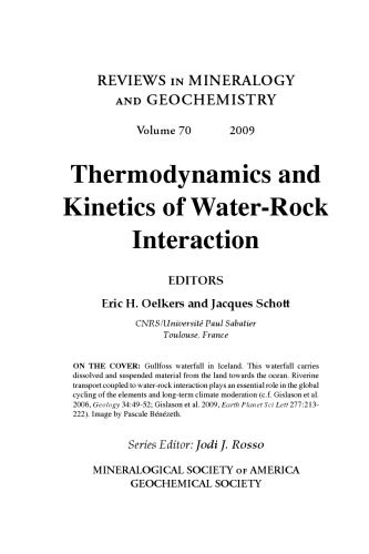 Thermodynamics and Kinetics of Water-Rock Interactions