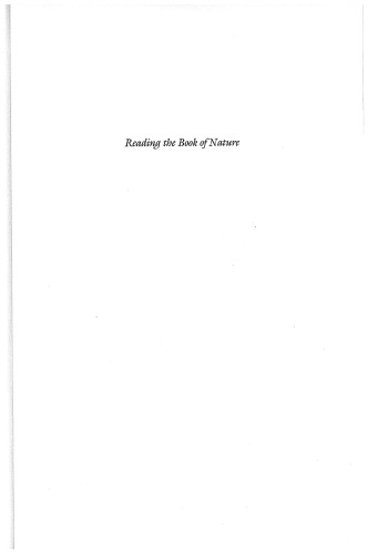Reading the Book of Nature: The Other Side of the Scientific Revolution