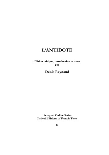 L’antidote
