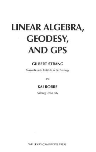 Linear algebra, geodesy, and GPS