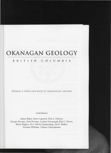 Okanagan geology : British Columbia