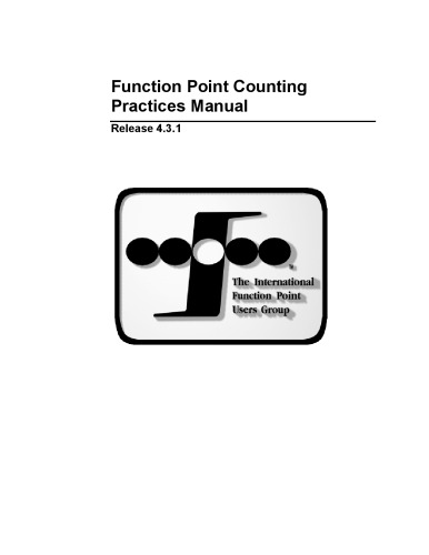 IFPUG Function Point Counting Practices (2010)