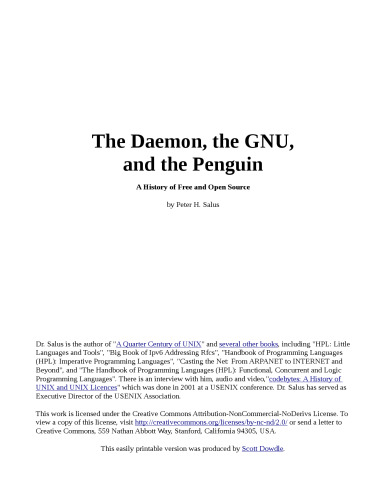 The Daemon, the Gnu, and the Penguin