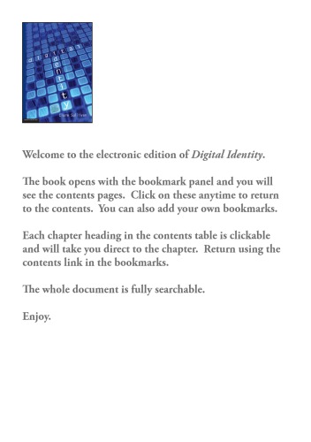 Digital Identity: An Emergent Legal Concept