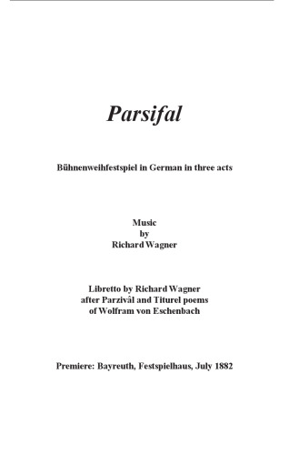 Wagner's Parsifal