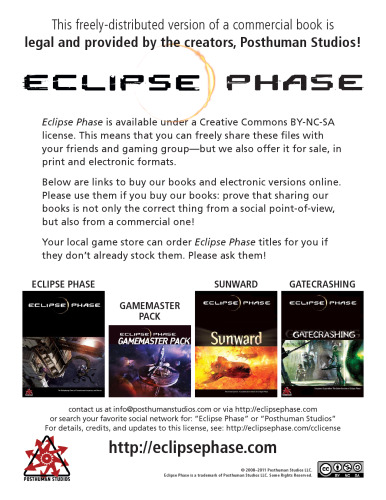 Eclipse Phase: Sunward: The Inner System