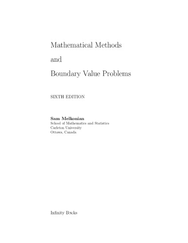 Mathematical Methods and Boundary Value Problems