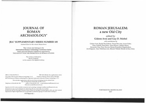 Roman Jerusalem : a new old city