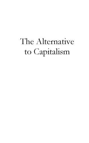The Alternative to Capitalism