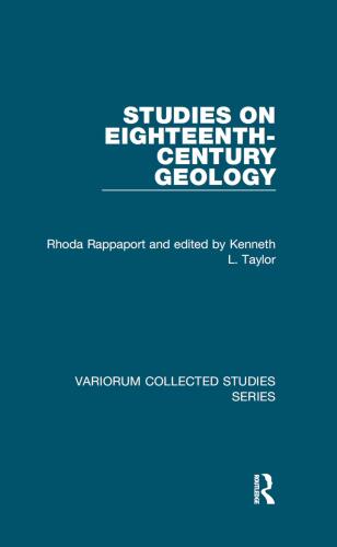 Studies on Eighteenth-Century Geology