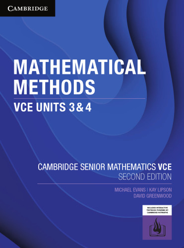 Cambridge Senior Mathematics VCE: Mathematical Methods VCE Units 3 & 4