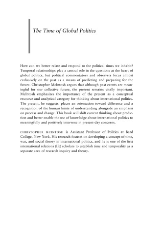 The Time of Global Politics: International Relations as Study of the Present
