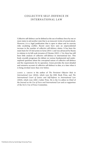 Collective Self-Defence in International Law