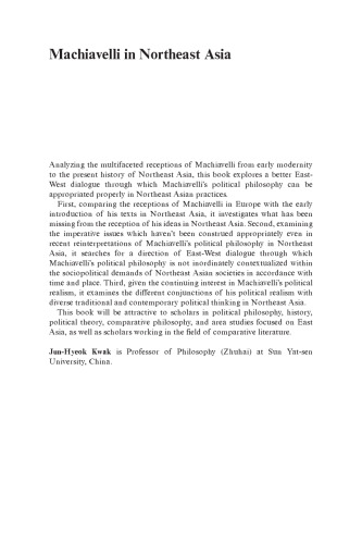 Machiavelli in Northeast Asia